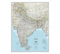 India Classic, Tubed: Wall Maps Countries & Regions (National Geographic Reference Map)