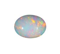 INDIA MADE 11.00 Ratti Piedra de ópalo de fuego certificada natural ovalada de calidad A+ astrológica ópalo de fuego australiano piedra preciosa suelta para hombres y mujeres, S-B0DNVR2QYJ, plata