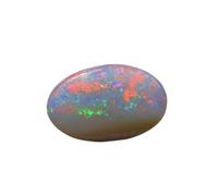 INDIA MADE 4.40 Ratti - Piedra de ópalo de 3,89 quilates certificada Fuego Aa++ Calidad ovalada blanca astrológica australiana (Opal) piedra preciosa suelta para hombres y mujeres--B0CWS6RD7F