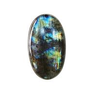 INDIA MADE 5.25 Ratti - Piedra de palma de labradorita natural para relajación, meditación y piedras preciosas de alivio de cristal-B0DK956WGR