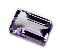 INDIA MADE 7 Ratti 6.4 quilates Natural Katela Amatista Rectángulo Gema suelta Tasa al por mayor-B074H6MV8H