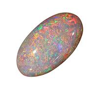 INDIA MADE 8.25 Ratti Natural Oval Shape A+ Quality Astrological Australian Fire Opal Lab-Certified Natural Aaa+ Quality Precious Loose Gemstone-B0C193YX5Z
