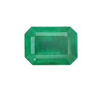 INDIA MADE 8.25 Ratti Panna/piedra preciosa esmeralda con certificado distintivo para hombres y mujeres (Gs169-B0DKFP956Q