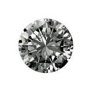 INDIA MADE 9.25 Ratti 8.19 quilates hermosa forma redonda original certificada natural circonita blanca cúbica / diamante blanco americano piedra suelta para hombres y mujeres--B0D76T5QL4