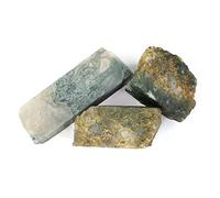 INDIA MADE Ágata de musgo natural áspera, piedra cruda de 100 gramos, piedras crudas de ágata musgosa-B09PDSMTG7