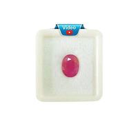 INDIA MADE Certificado sin calefacción sin tratamiento de 10 quilates. Piedra preciosa suelta de rubí manik para mujeres y hombres-B0BCG5SV52