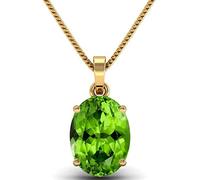 INDIA MADE Colgante chapado en oro con piedra de peridoto natural de calidad de lujo de 14.25 ratti/13.55 carrito, 100% piedra preciosa certificada por laboratorio (Top Aaa+) Calidad-B09QL27D19
