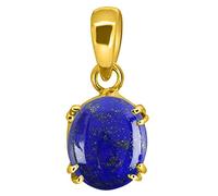 INDIA MADE Colgante chapado en oro de lapislázuli de 6,00 quilates de lapislázuli, certificado natural, suelto, para hombres y mujeres, certificado B0B414F9JN