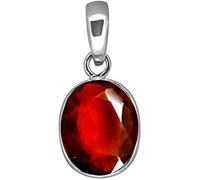 INDIA MADE Colgante de plata Ashtadhatu de rubí natural de 10,25 ratti de 9,45 quilates, calidad de lujo, certificado por laboratorio, calidad superior Aaa +, calidad para mujeres y hombres
