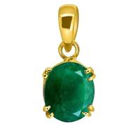 INDIA MADE Colgante Panna de esmeralda natural certificada de 5,21 quilates (colgante Panchadhatu chapado en oro con piedra Panna) Aa++ piedra preciosa de calidad-B0CTKKKGDX