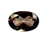 INDIA MADE Cuarzo ahumado natural original para la fuerza de alivio del cristal, beneficioso Reiki Vastu Fengshui Numerología, piedra semipreciosa (14 x 10 mm) Spst3876-B0CVTSNFHS