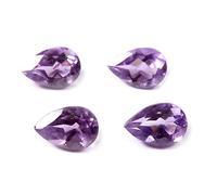INDIA MADE Gema natural de amatista, 4 piezas, lote al por mayor, 5,4 quilates Gtc33-B08SVVFF23
