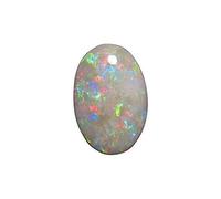 INDIA MADE Gems 12.25 Ratti - Piedra de ópalo de 11 quilates certificada natural fuego Aa++, calidad ovalada, blanca, astrológica, ópalo australiano, piedra preciosa suelta-B0DHS1K4BF