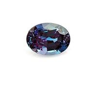 INDIA MADE Gems - Piedra de Alejandro de 6,25 quilates, color morado, forma ovalada, piedra preciosa de alejandrita original certificada por laboratorio para hombres y mujeres--B0CVB2QGWZ