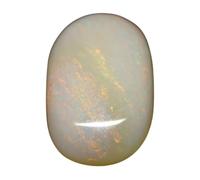 INDIA MADE Gems - Piedra ovalada blanca astrológica de ópalo australiano de 15,25 ratti/14,90 quilates piedra ovalada de fuego natural certificada por laboratorio-B0CFR8T6XV