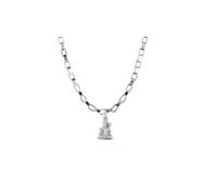 INDIA MADE God Hanuman - Colgante de cadena (colgante con cadena de caja, 55,88 cm) para hombres y mujeres, plata pura, medallón de cadena de Lord Bajrang Bali, para buena salud y riqueza, mpsb7092