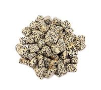 INDIA MADE Jaspe dálmata natural, piedra rugosa, protección de jaspe dálmata natural, alegría y risa (200 gm)-B09P73W1G8