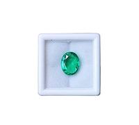 INDIA MADE Lab Certifeid-B0C3RM42JM - Piedra preciosa de esmeralda de 13,25 ratti de 12,55 quilates con certificación natural original, piedra de Panna colmbiana, corte ovalado para hombres y mujeres
