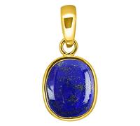 INDIA MADE Lajward Stone Original | Lapislázuli natural | Lajwart | Rantna | Pathar | Piedra preciosa | Tamaño del anillo | Tamaño del colgante | 8.42 quilates | 9.25 Ratti-B09PGHQYHP