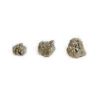 INDIA MADE Piedra cruda de pirita dorada natural | Piedra cruda de pirita dorada natural que aumenta la fuerza, la energía, la fuerza de voluntad, la confianza y atrae dinero (1 pieza pequeña