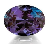 INDIA MADE Piedra de Alejandro de 6,65 quilates, forma ovalada, piedra preciosa de alejandrita original certificada por laboratorio para hombres y mujeres--B0BTYZXGP1