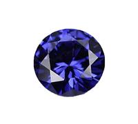 INDIA MADE Piedra de circonita azul certificada I de 10,78 quilates, forma redonda, diamante azul cúbico-B0DF7TH915
