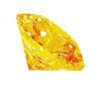 INDIA MADE Piedra de circonita cúbica amarilla certificada natural Ratti de 12,25 pulgadas, probada en laboratorio, la misma que se muestra en la imagen. -B0DRLBZWKD