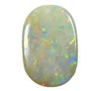 INDIA MADE Piedra de ópalo de 7,25 ratti de 6,32 quilates, certificado de fuego natural Aa++, calidad ovalada, blanca, astrológica, ópalo australiano, piedra preciosa suelta-B0BSTVT6LF