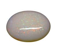 INDIA MADE Piedra de ópalo natural de 2,75 quilates certificada en laboratorio, piedra preciosa blanca ovalada de ópalo australiano para hombre o mujer-B0CFR4ZF5M