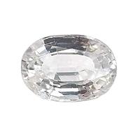 INDIA MADE Piedra de zafiro blanco con certificado original 7.25 Ratti Pukhraj no tratado para hombres y mujeres--B0DF5CYKZY