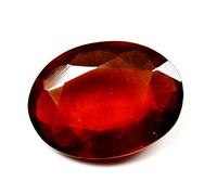 INDIA MADE Piedra preciosa de hesonita natural certificada de 2.25 a 9.25 Ratti Gomedh de forma ovalada Astrología Rashi Ratan-B0BS262V6T
