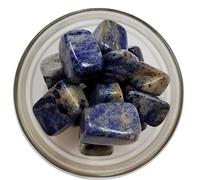 INDIA MADE Piedra preciosa de sodalita azul natural pulida en secadora de 100 g de cristal de 15-25 mm para reiki, piedras de energía, limpieza de aura, para dinero, chakras, equilibrio, vastu y