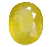 INDIA MADE Piedra preciosa de zafiro amarillo natural certificada 3.25 Ratti-B01IM8YO6C