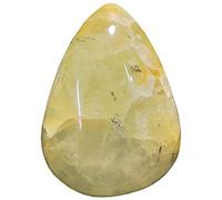 INDIA MADE Piedra preciosa natural de cristal de prehnita energizada para anillo (19,2 quilates) -B07S4BL25V