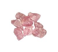 INDIA MADE Piedra preciosa rugosa natural de cuarzo rosa, decoración del hogar, alivio de Reiki, 250 g por lote-B0C6H3K8HF