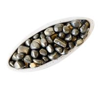 INDIA MADE Piedras naturales - Cristal crudo y pulido para riqueza, prosperidad, abundancia, alivio de reiki y protección pirita caída 200 gramos-B0DN25791L