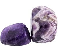 INDIA MADE Piedras preciosas de cristal de amatista para aliviar la abundancia de meditación y el crecimiento espiritual, paquete económico de 2-B0CM1H1T42