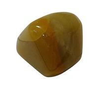 INDIA MADE Piedras preciosas de cuarzo dorado natural de 35,35 gramos para facilitar la corrección de Reiki y Vastu. -B0B9HVTT79