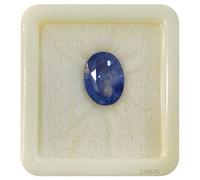 INDIA MADE Ratti Natural Best Quailty Blue Sapphire (Neelam/Nilam) Piedra de laboratorio certificada por laboratorio de calidad Cylone Earth Mind Piedra preciosa suelta natural para hombres y mujeres