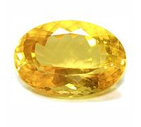 INDIA MADE Sunela Stone - Piedra preciosa natural certificada de citrino 7.25 Ratti-B07GD131R3