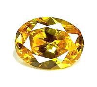 INDIA MADE Sunela Stone - Piedra preciosa natural certificada de citrino de éxito de 12,25 quilat-B0C7N5VZN9