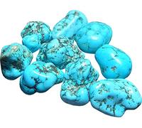 INDIA MADE Turquesa azul natural (Firoza) piedra semipulida cruda/rugosa (10 a 20 gramos, 1 piedra individual)-B09WKK2MYF