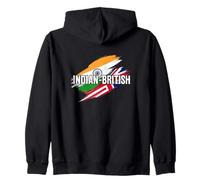 India Reino Unido Bandera Pride Heritage Fans Sudadera con Capucha