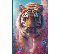 India Tiger Themed Travel Journal: A line 6x9 notebook to write about your adventures in Asia;