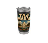 India Viajes Vintage Increíble India Aventura Cultural Vaso térmico de acero inoxidable de doble pared