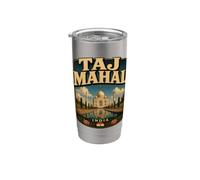 India Viajes Vintage Increíble India Aventura Cultural Vaso térmico de acero inoxidable de doble pared