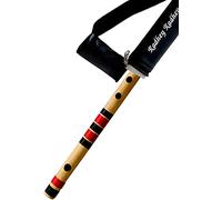 Indian Collectible - Flauta combinada musical, escala C, 6 agujeros (14 pulgadas) y D afilada, 6 agujeros (16 pulgadas), flauta de bambú Bansuri con bolsa de transporte para flauta gratis