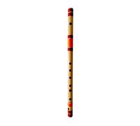 Indian Collectible - Flauta profesional con base natural para mano derecha, tamaño Bansuri, 22.5 pulgadas, con bolsa de transporte gratuita (marrón natural)