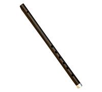 Indian Collectible - Flautas musicales de PVC C Flauta plana Bansuri para niños y adultos, tamaño de 13 pulgadas con bolsa de transporte gratis (negro)