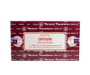 Indian Cottage Craft Satya Nag Champa Opium - Varillas de incienso (15 g, 12 unidades)